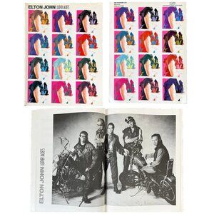 Elton John Leather Jackets Vtg Songbook 1986 UK Guitar Vocal Piano